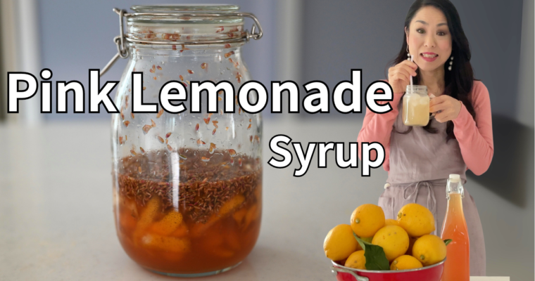 Pink Lemonade Syrup: Perfect for Cocktails and Mocktails~Refreshing Summer Drink